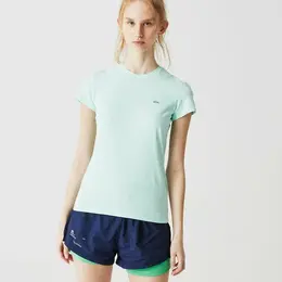 LACOSTE: Голубая футболка 