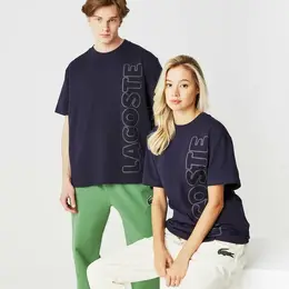 LACOSTE: Чёрная футболка 