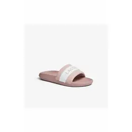 LACOSTE: Розовые шлёпанцы 