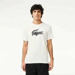 LACOSTE: Белая футболка 