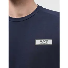 EA7 EMPORIO ARMANI: Тёмная футболка 