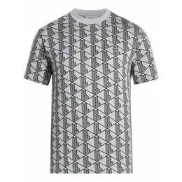 LACOSTE: Серая футболка 