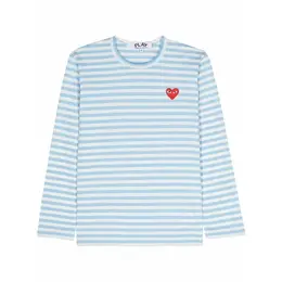 Comme des Garcons PLAY: Белая футболка 