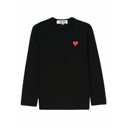 Comme des Garcons PLAY: Чёрный свитшот 