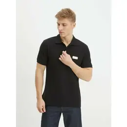 Versace Jeans Couture: Чёрное поло 