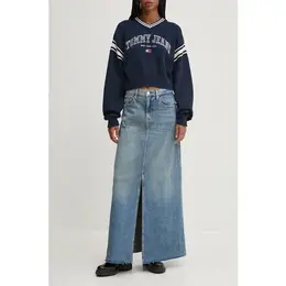 Tommy Jeans: Синяя юбка 