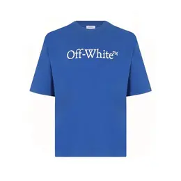 Off-White: Синяя футболка 