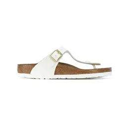 Birkenstock: Серебристые шлёпанцы  Gizeh
