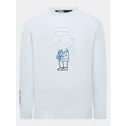 Karl Lagerfeld: Белый свитшот 