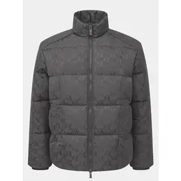 Armani Exchange: Серый пуховик 
