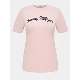 TOMMY HILFIGER: Розовая футболка 