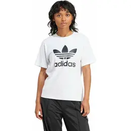 adidas: Белая футболка  Trefoil
