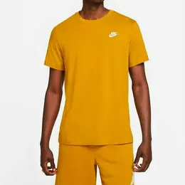 NIKE: Жёлтая футболка  Sportswear Club