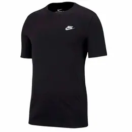 NIKE: Чёрная футболка  Sportswear Club
