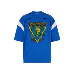 GUESS: Синяя футболка 