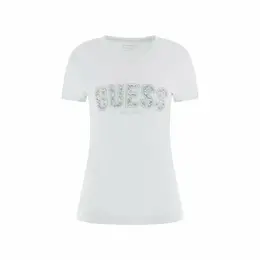 GUESS: Кружевная футболка 