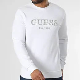 GUESS: Белый свитер 