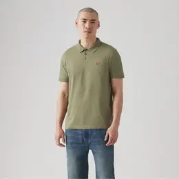 Levi's: Зелёное поло 