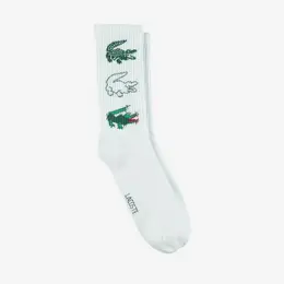 LACOSTE: Белые носки 