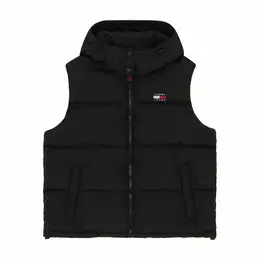 Tommy Jeans: Чёрный жилет 