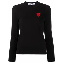 Comme des Garcons PLAY: Чёрный топ 