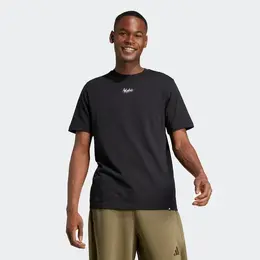 adidas: Чёрная футболка 