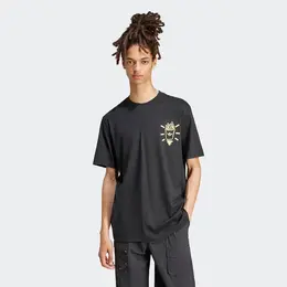 adidas: Чёрная футболка 