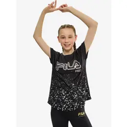 Fila: Чёрная футболка 