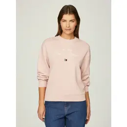 TOMMY HILFIGER: Розовый свитшот 