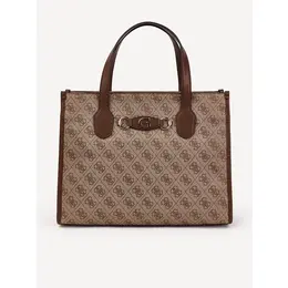 GUESS: Бежевая сумка 