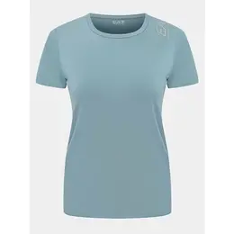 EA7 EMPORIO ARMANI: Голубая футболка 