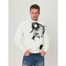 Armani Exchange: Белый свитшот 