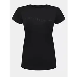 Armani Exchange: Чёрная футболка 