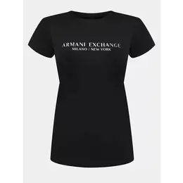 Armani Exchange: Чёрная футболка 