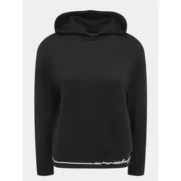 Armani Exchange: Чёрная толстовка 