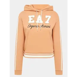 EA7 EMPORIO ARMANI: Оранжевая толстовка 