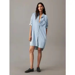 CALVIN KLEIN: Синее платье 