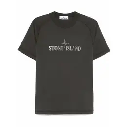 Stone Island: Серая футболка 