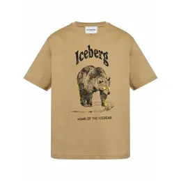 Iceberg: Бежевая футболка 