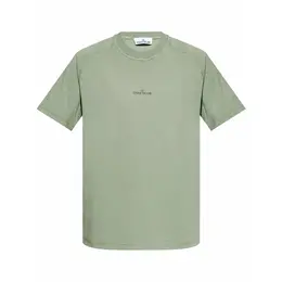 Stone Island: Зелёная футболка  Compass