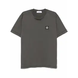 Stone Island: Серая футболка  Compass