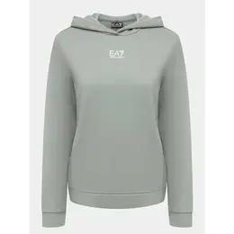 EA7 EMPORIO ARMANI: Зелёная толстовка 