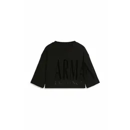 Armani Exchange: Чёрная футболка 