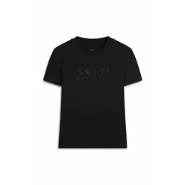 Armani Exchange: Чёрная футболка 