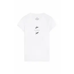 Armani Exchange: Белая футболка 