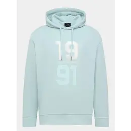 Armani Exchange: Голубая толстовка 