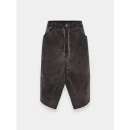 Rick Owens: Серая юбка  Drkshdw