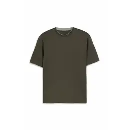 Armani Exchange: Зелёная футболка 