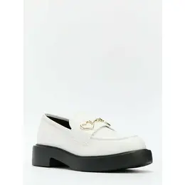 LOVE MOSCHINO: Белые лоферы 