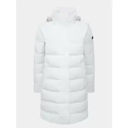 EA7 EMPORIO ARMANI: Белое пальто 